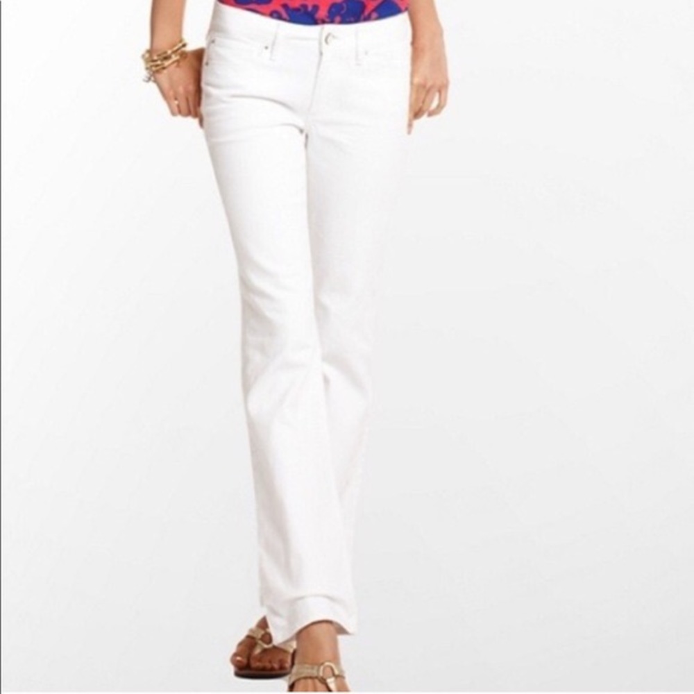 Lilly Pulitzer White Bootcut Jeans